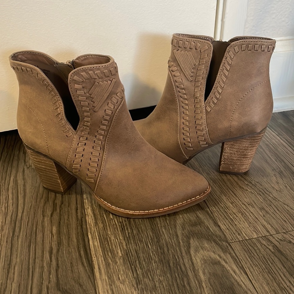 Tan western style boots